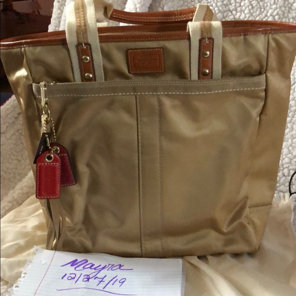 Canvas Large Summer Bag, New, Authentic With Tags - image 1